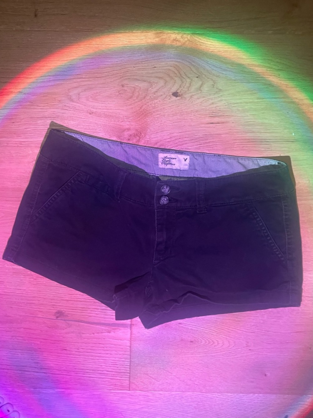 2000’s American Eagle Outfitters Black Low Rise Short Shorts